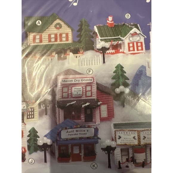 Mary Maxim Needlework Craft Musical Village Dry Goods/Yarn‎ Store 7495 Plastic - Picture 3 of 4